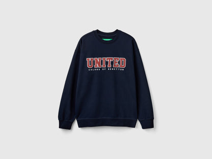 Crew Neck Sweatshirt with Logo Print_342ZU1094_016_03