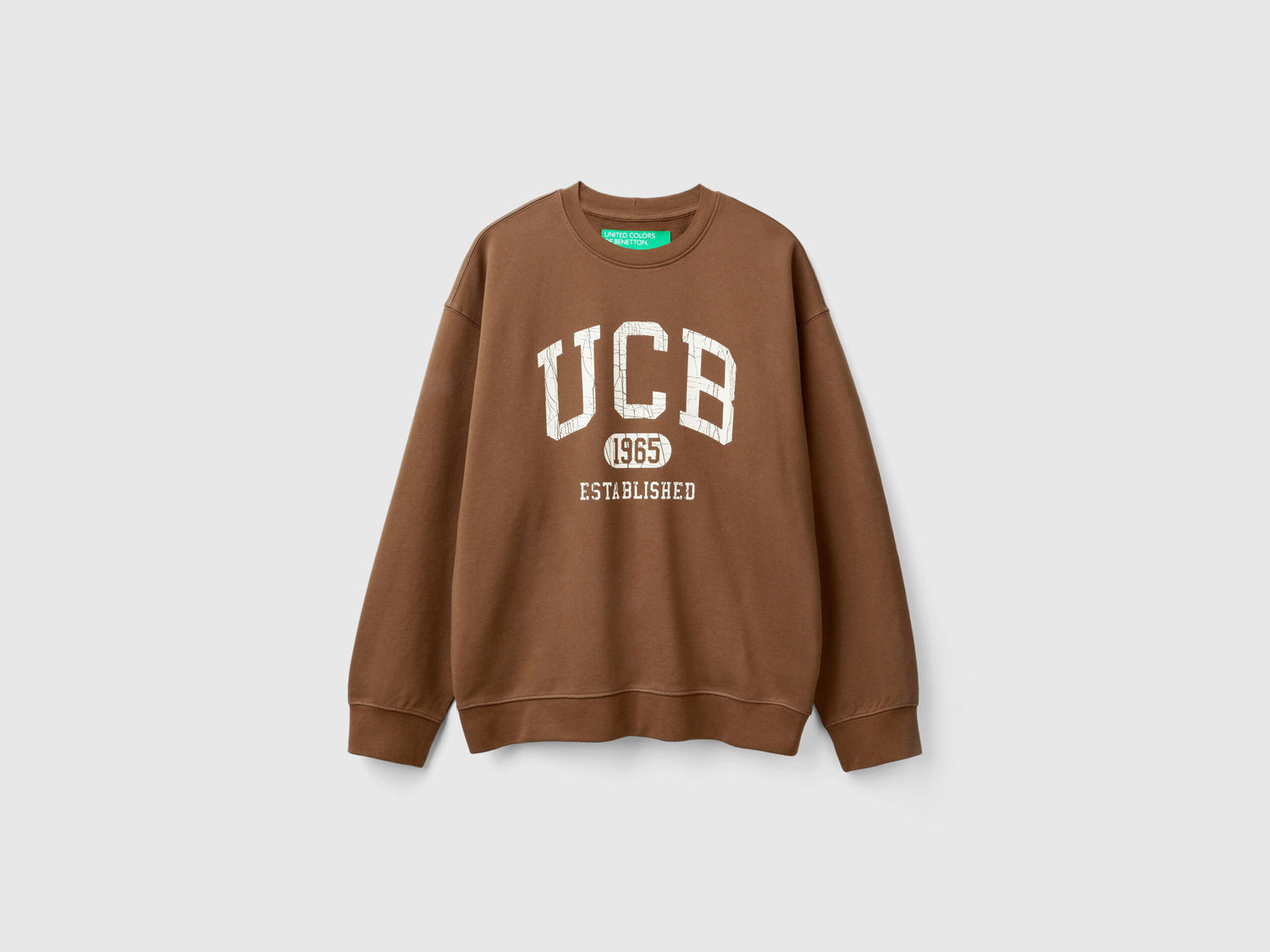 Crew Neck Sweatshirt with Logo Print_342ZU1094_08R_03