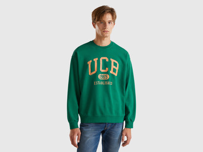 Crew Neck Sweatshirt with Logo Print_342ZU1094_28Y_01