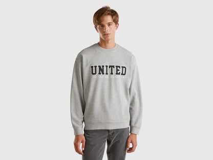 Crew Neck Sweatshirt with Logo Print_342ZU1094_501_01