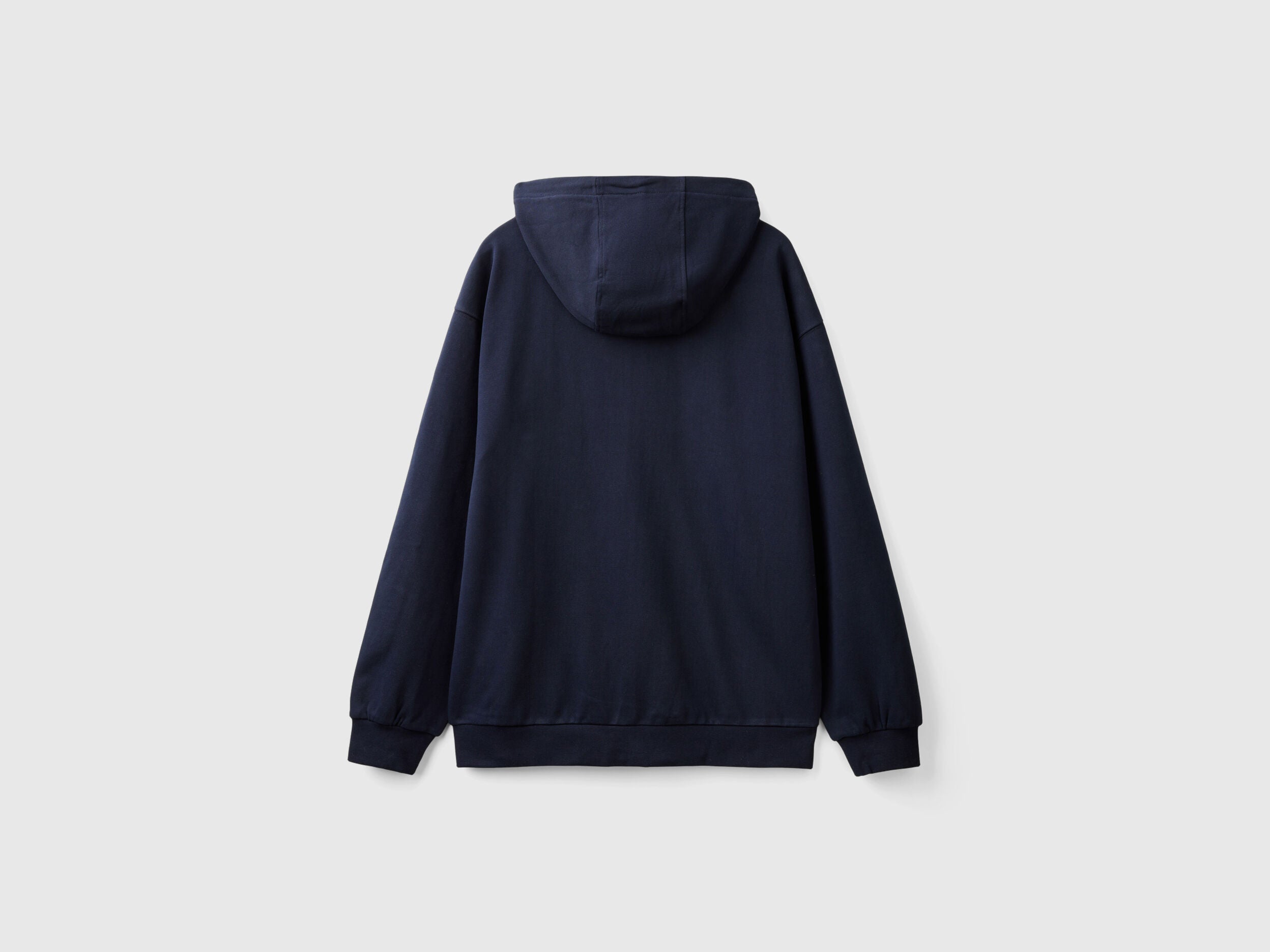 Benetton_Dark Blue_Zip-Up Hoodie in Cotton_342ZU500P_016_06