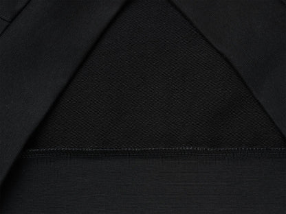 Benetton Black Men Hoodie with Logo Patch SKU: 342ZU500P_700 Image 03