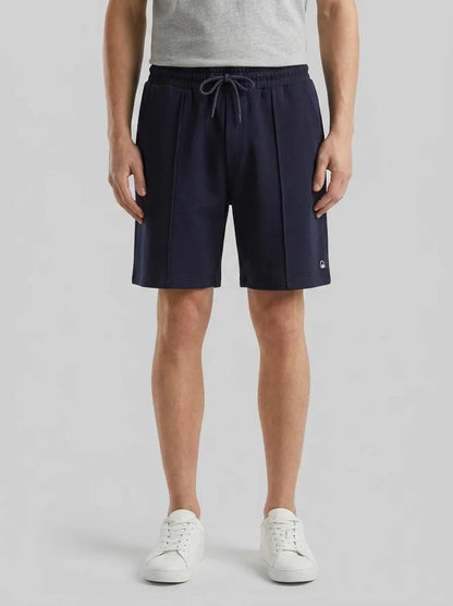 Benetton Dark Blue Men Bermudas in Cotton Sweat SKU: 342ZU900X_016 Image 00