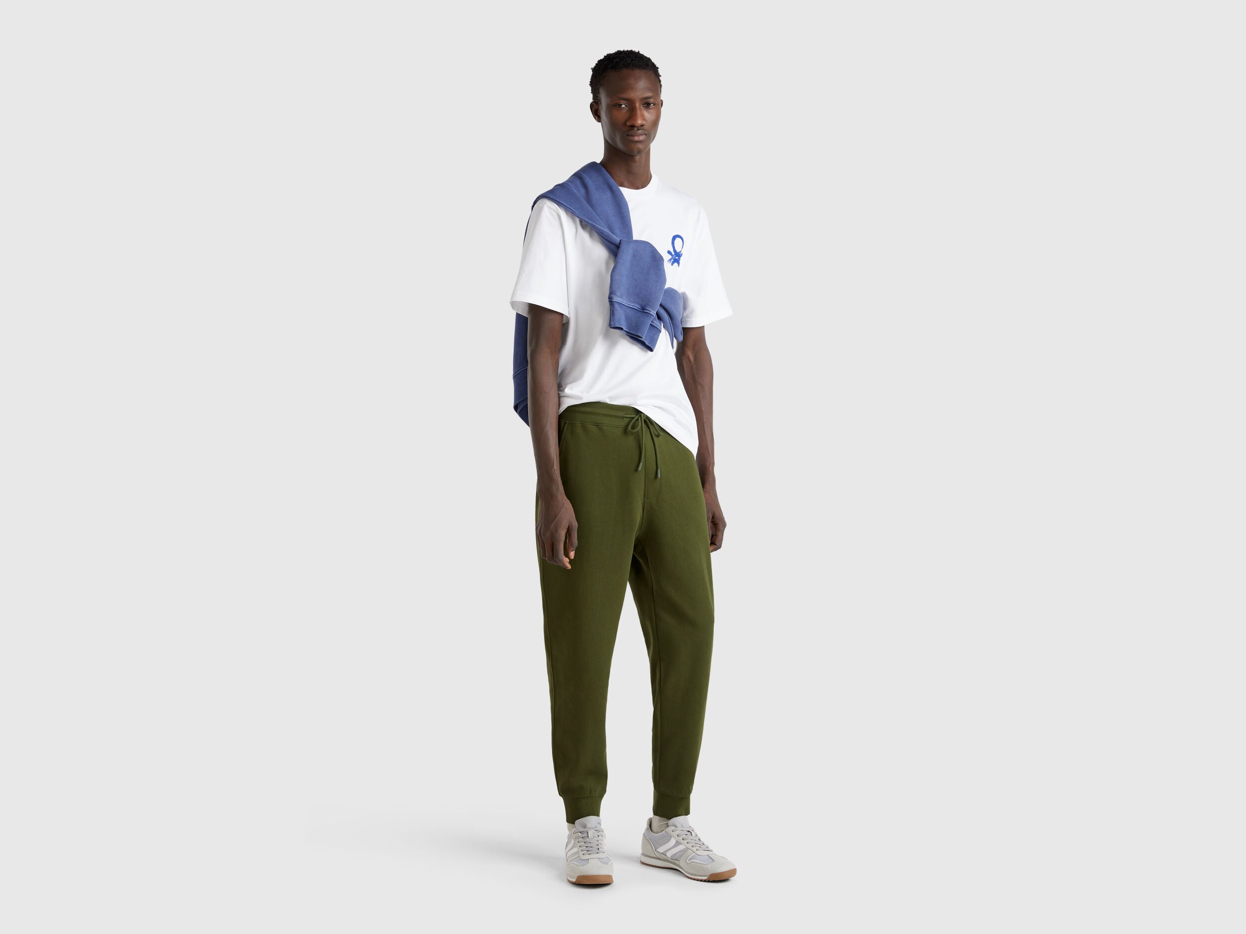 Benetton_Olive Green_Cotton Sweat Joggers_342ZUF01B_35Y_01