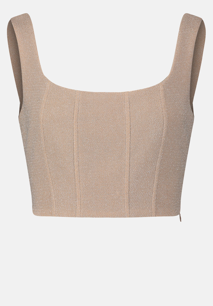 Corset Top With Lurex Thread_3457 4164_9898_06