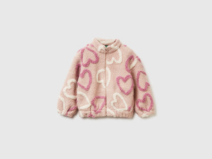 Benetton_Soft Pink_Faux Fur Heart Sweatshirt_345SG5049_70G_01