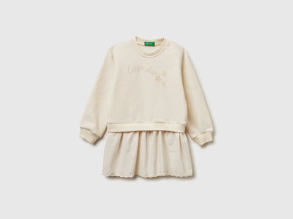 Benetton_Creamy White_Dress in Sweat and Corduroy_345ZGV02L_0R2_01