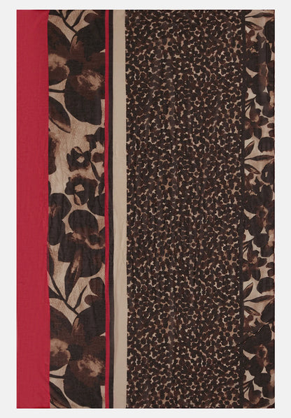 Betty Barclay_Brown/Red_Basic Floral Print Scarf_3468-1645_7840_03
