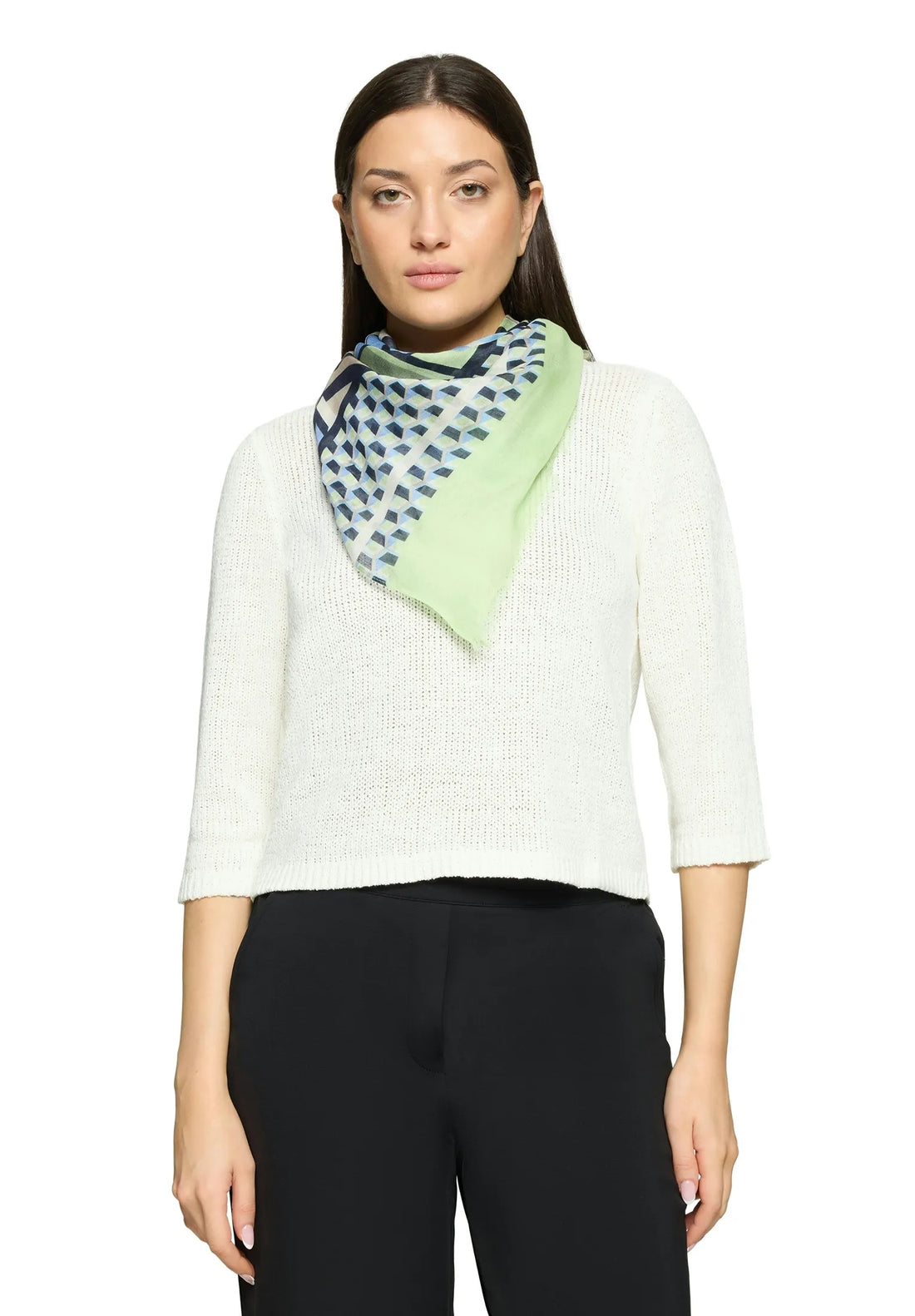 Betty Barclay Blue/Green Women Basic Scarf with Print SKU: 3486-1860_8850 Image 01