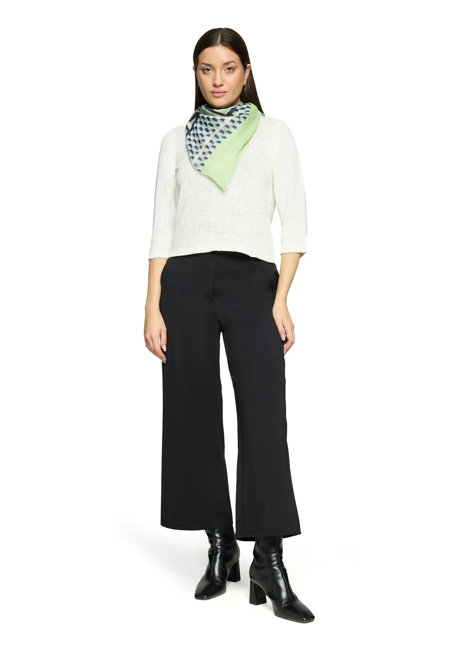 Betty Barclay Blue/Green Women Basic Scarf with Print SKU: 3486-1860_8850 Image 02