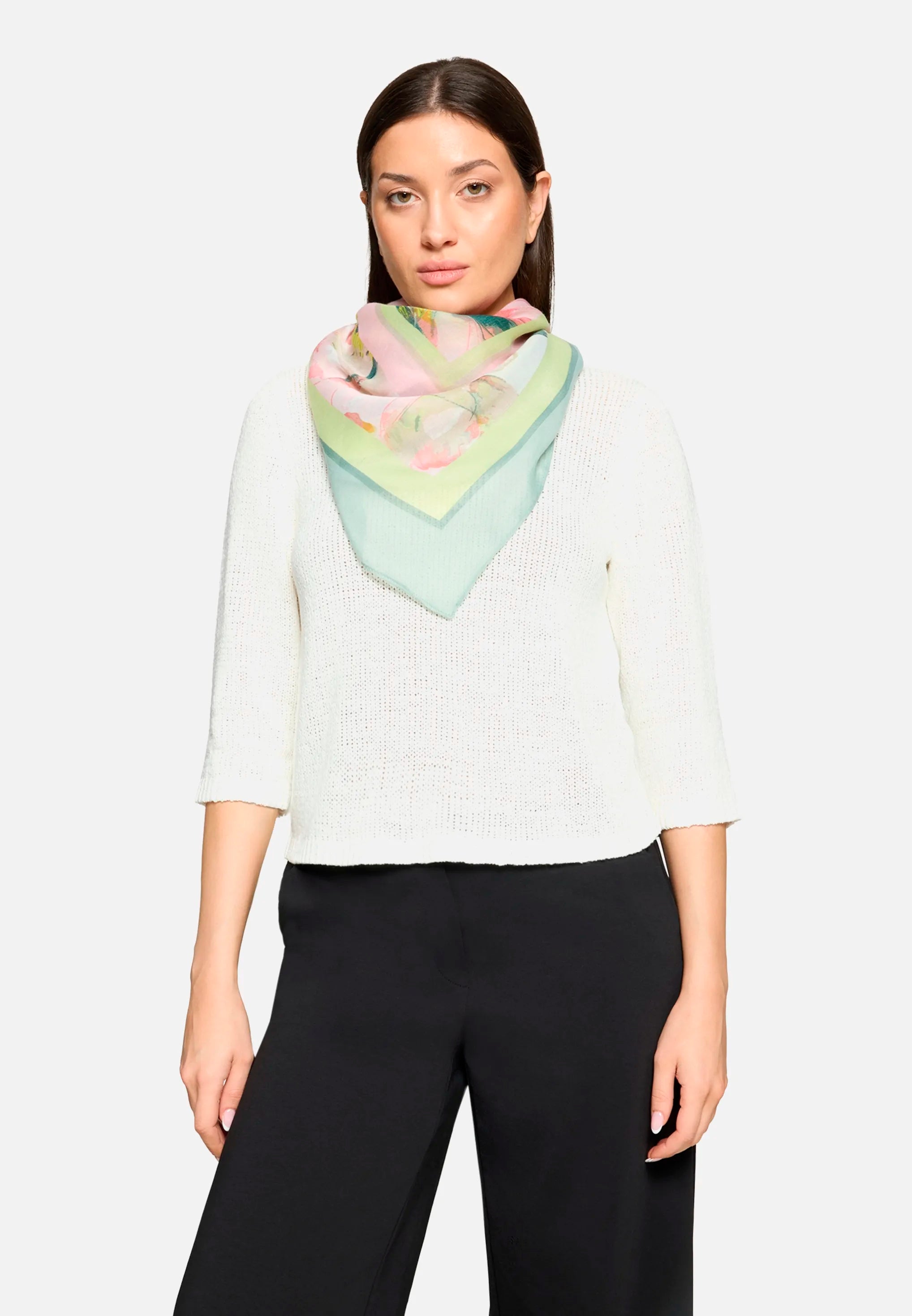 Betty Barclay Mint/Rose Women Scarf with Print SKU: 3487-1861_5802 Image 01