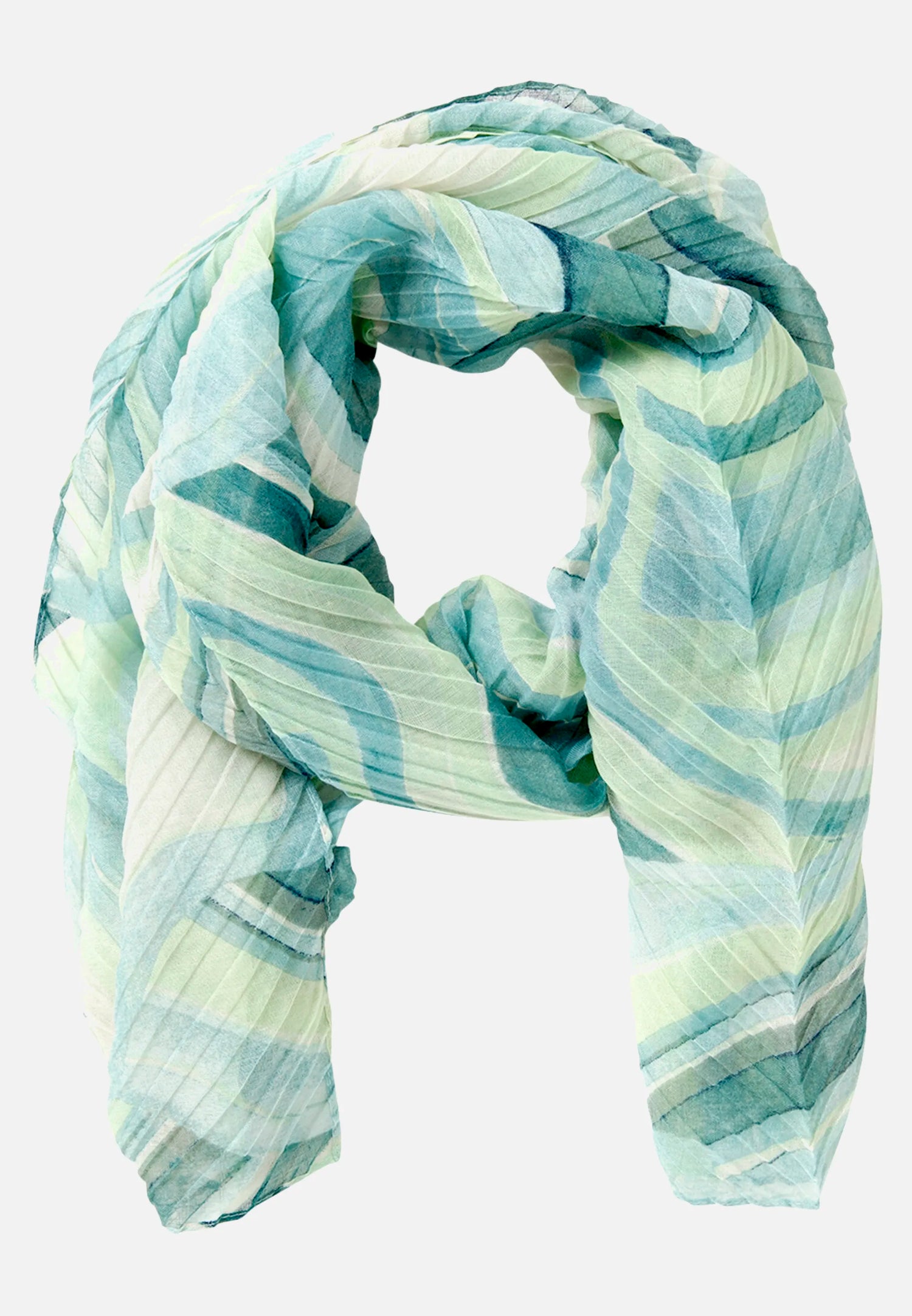 Betty Barclay Mint/Green Women Summer Scarf with Pleats SKU: 3491-1921_5806 Image 03