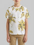 Benetton White Boys Printed T-Shirt with Pocket SKU: 34UTC10TL_73V Image 00