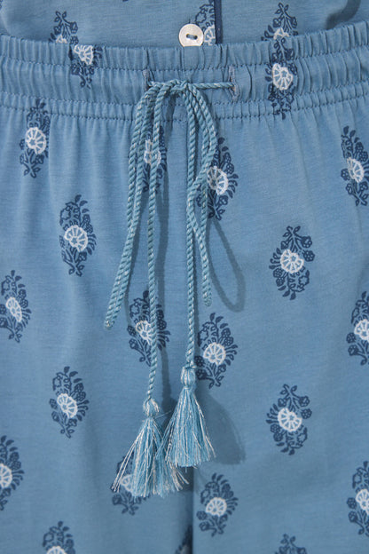 Women Secret_Capri Classic Pyjamas 100% Cotton Paisley_3592389_19_04