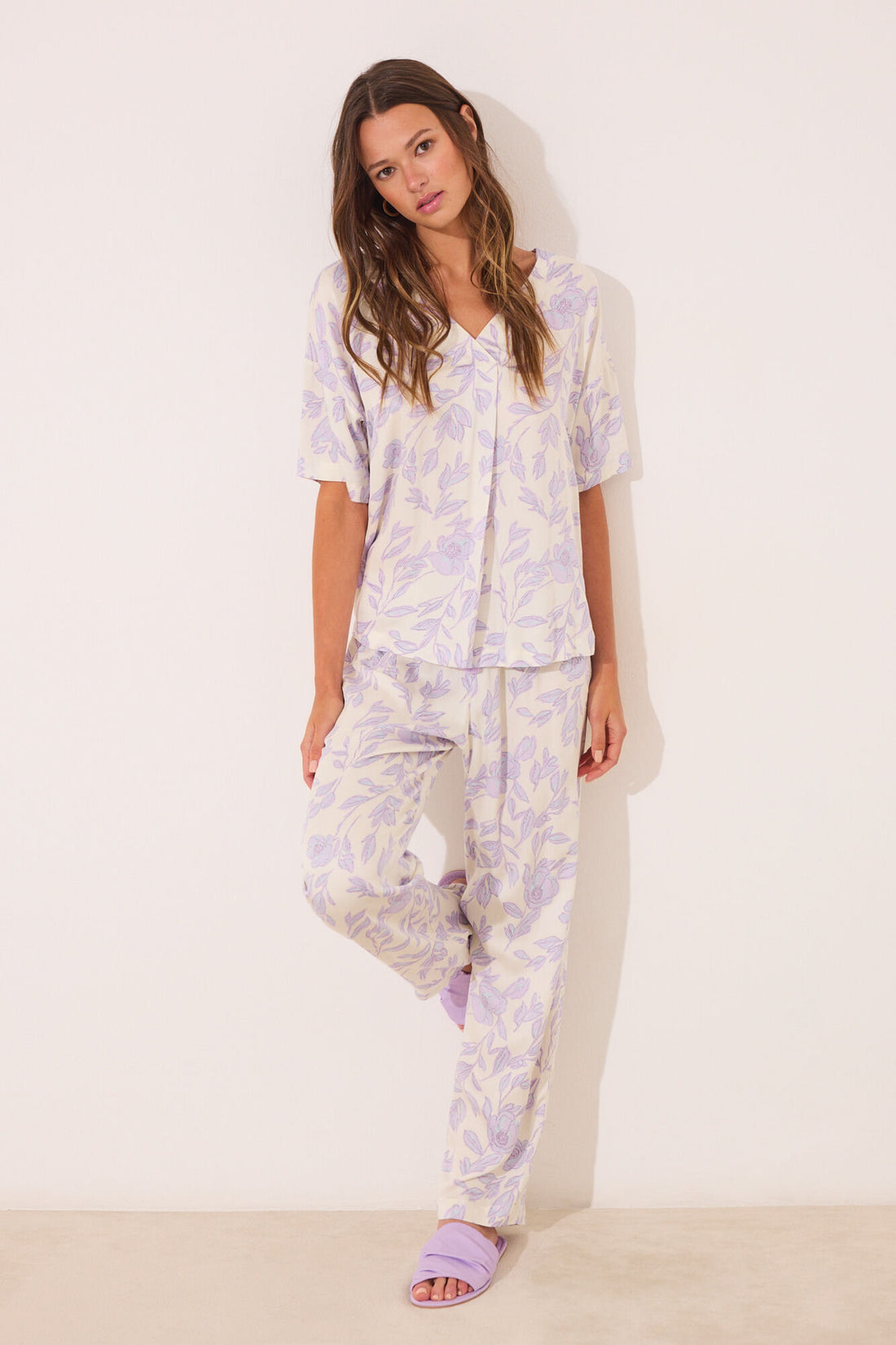 Women Secret_Long Viscose Print Long Pyjamas_3592396_97_01