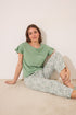 Women Secret_100% Green Cotton Capri Pyjamas_3592399_21_01