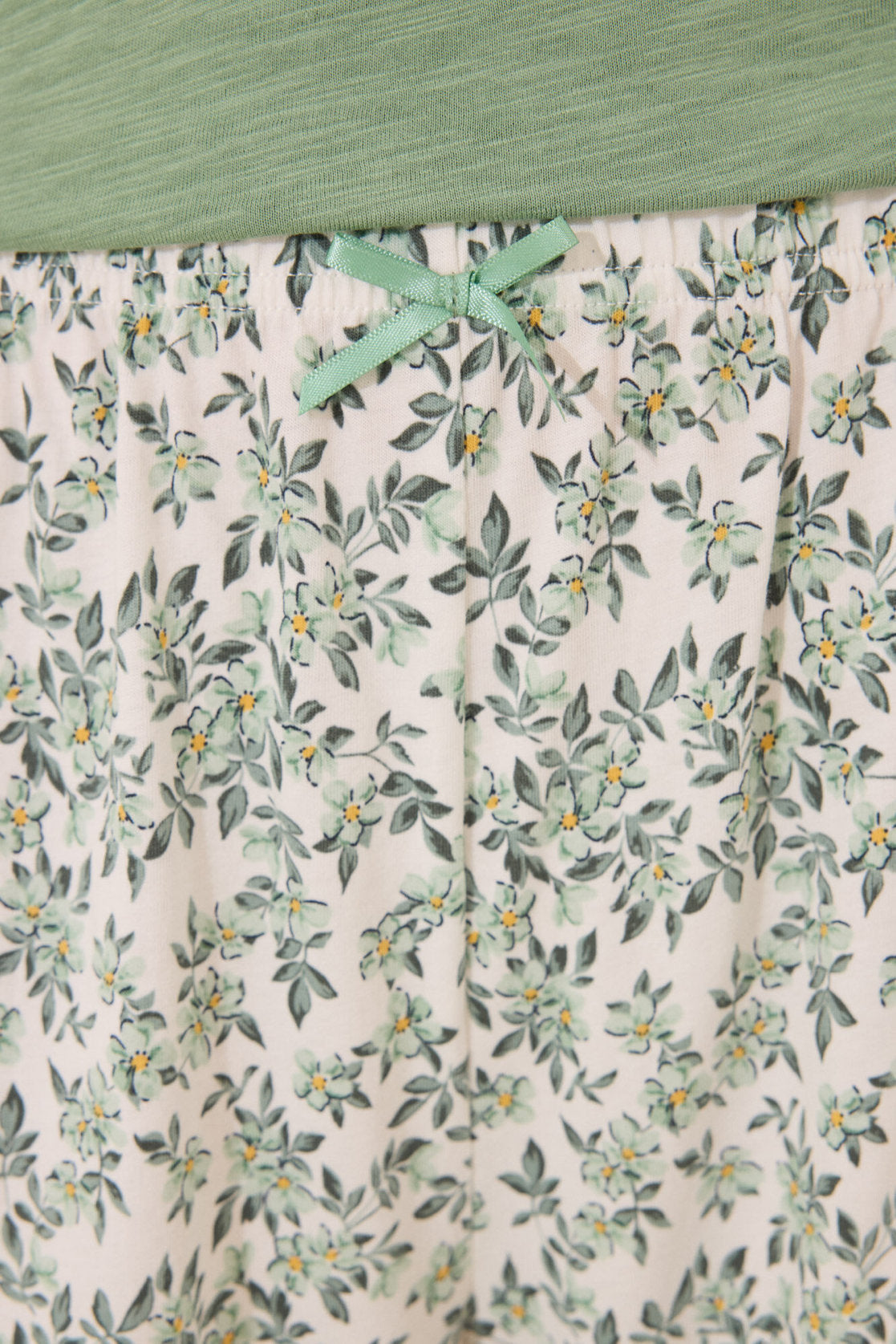 Women Secret_100% Green Cotton Capri Pyjamas_3592399_21_04