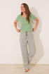 Women Secret_Long Green Ribbed Cotton Pajamas_3592400_21_01