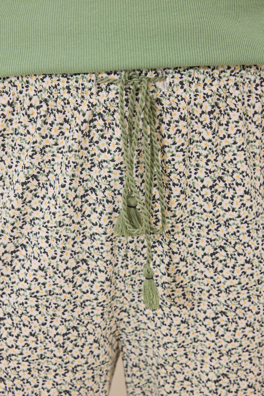 Women Secret_Long Green Ribbed Cotton Pajamas_3592400_21_04