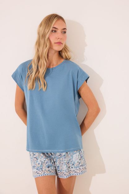 Women Secret_100% Cotton Floral Short Pyjamas_3592406_16_01