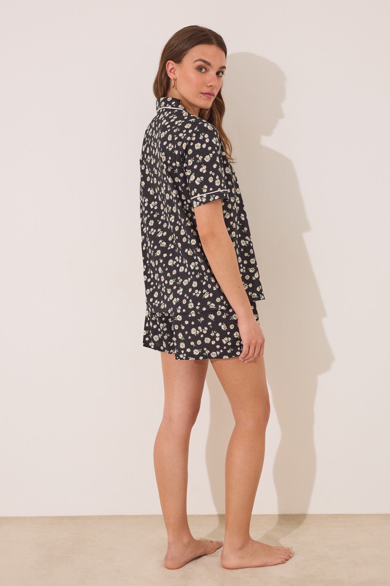 Women Secret_Short 100% Cotton Floral Classic Pyjamas_3592412_01_05