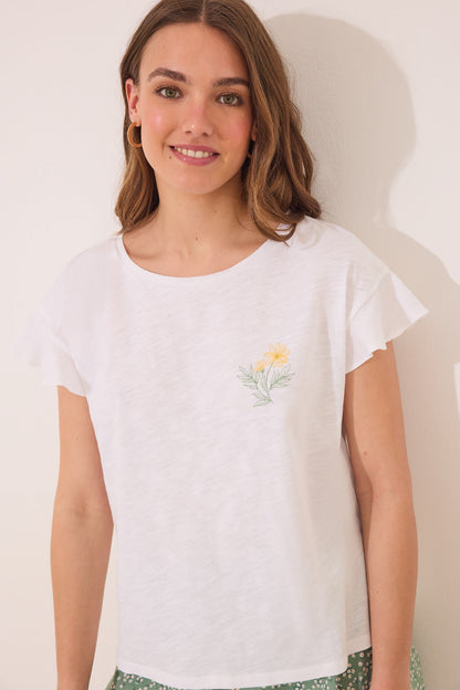 Women Secret_100% Ivory Cotton Short Pyjamas_3592413_96_01