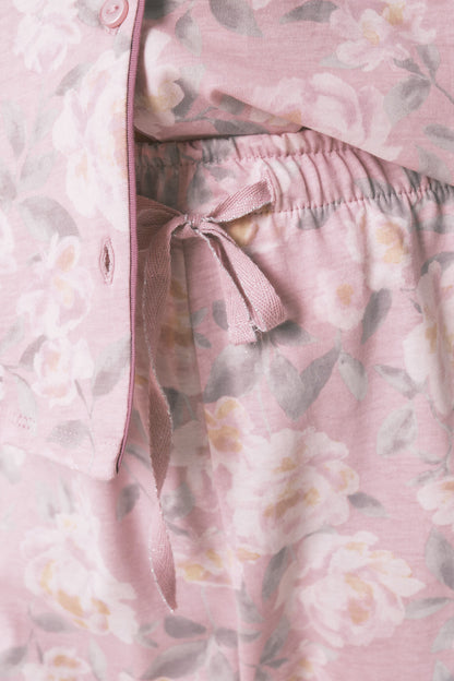 Women Secret_Pink_Long 100% Cotton Floral Classic Pyjamas_3592428_73_02