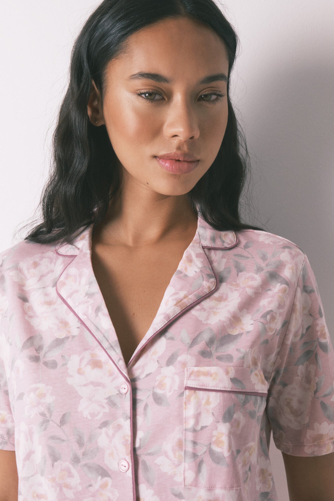 Women Secret_Pink_Long 100% Cotton Floral Classic Pyjamas_3592428_73_05