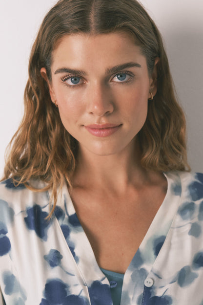 Women Secret_Green_Green Floral Satin Pyjamas Set_3592432_23_06