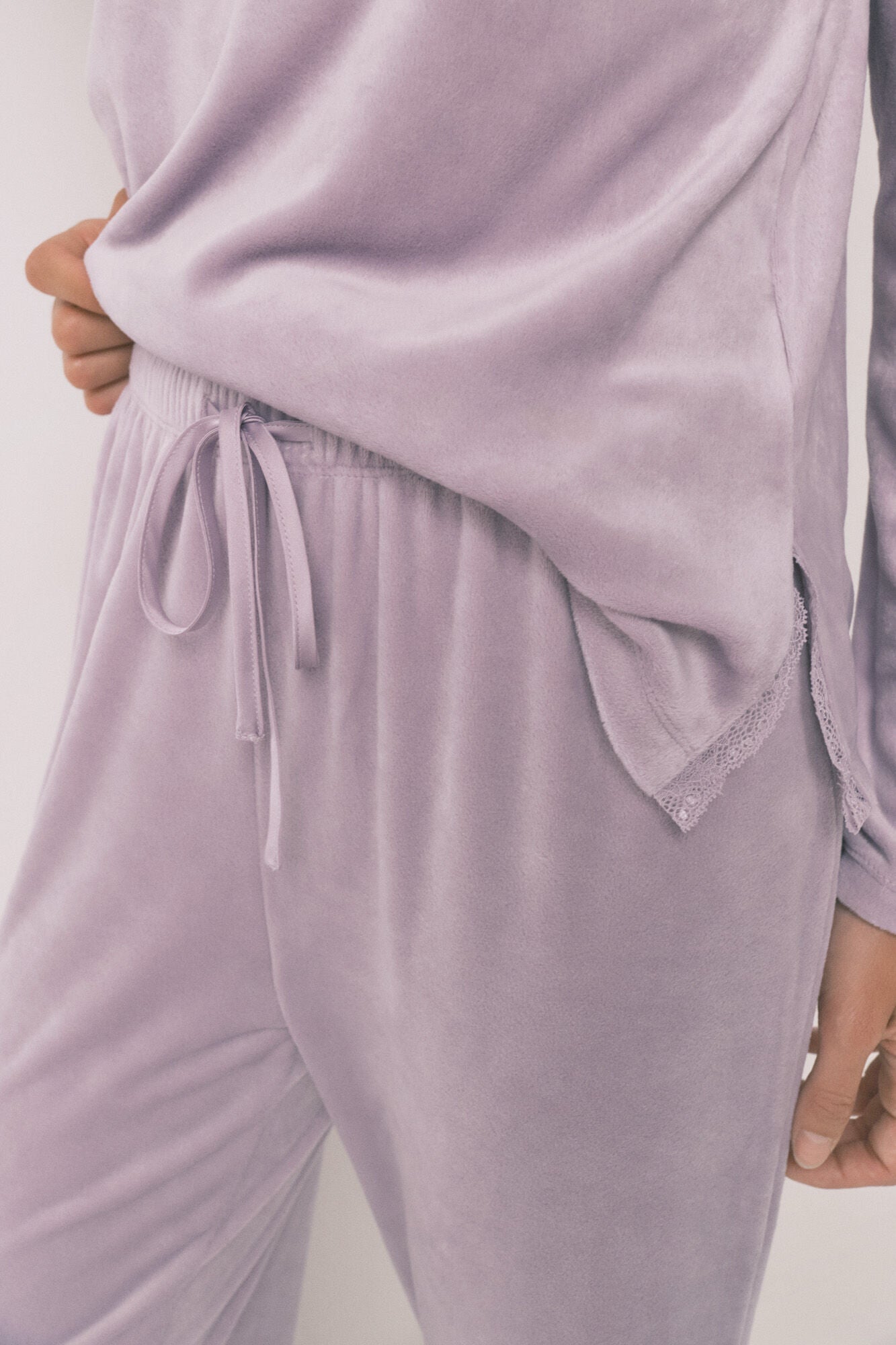 Women Secret_Pink_Long Lilac Velvet Pajamas_3592436_71_05