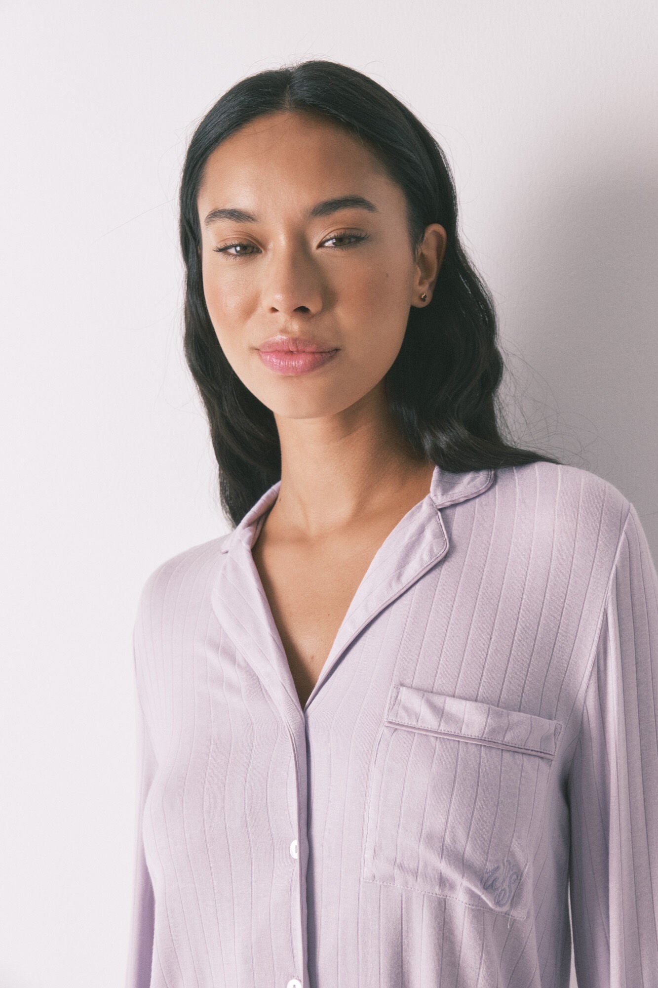Women Secret_Pink_Long Lilac Viscose Shirt Pajamas_3592438_71_03