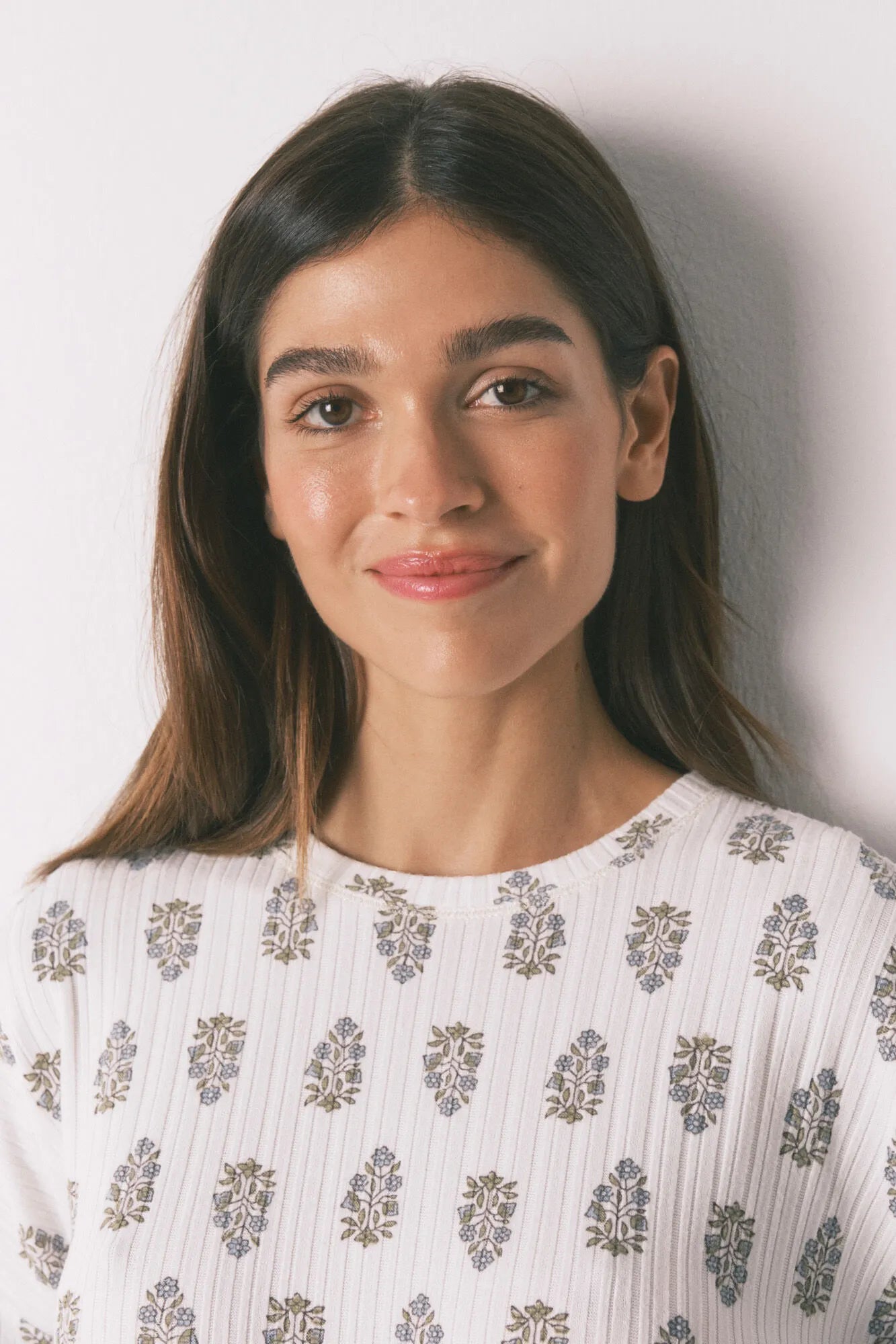 Women Secret_White Print_Super Soft Floral Long Pyjamas_3592490_97_03