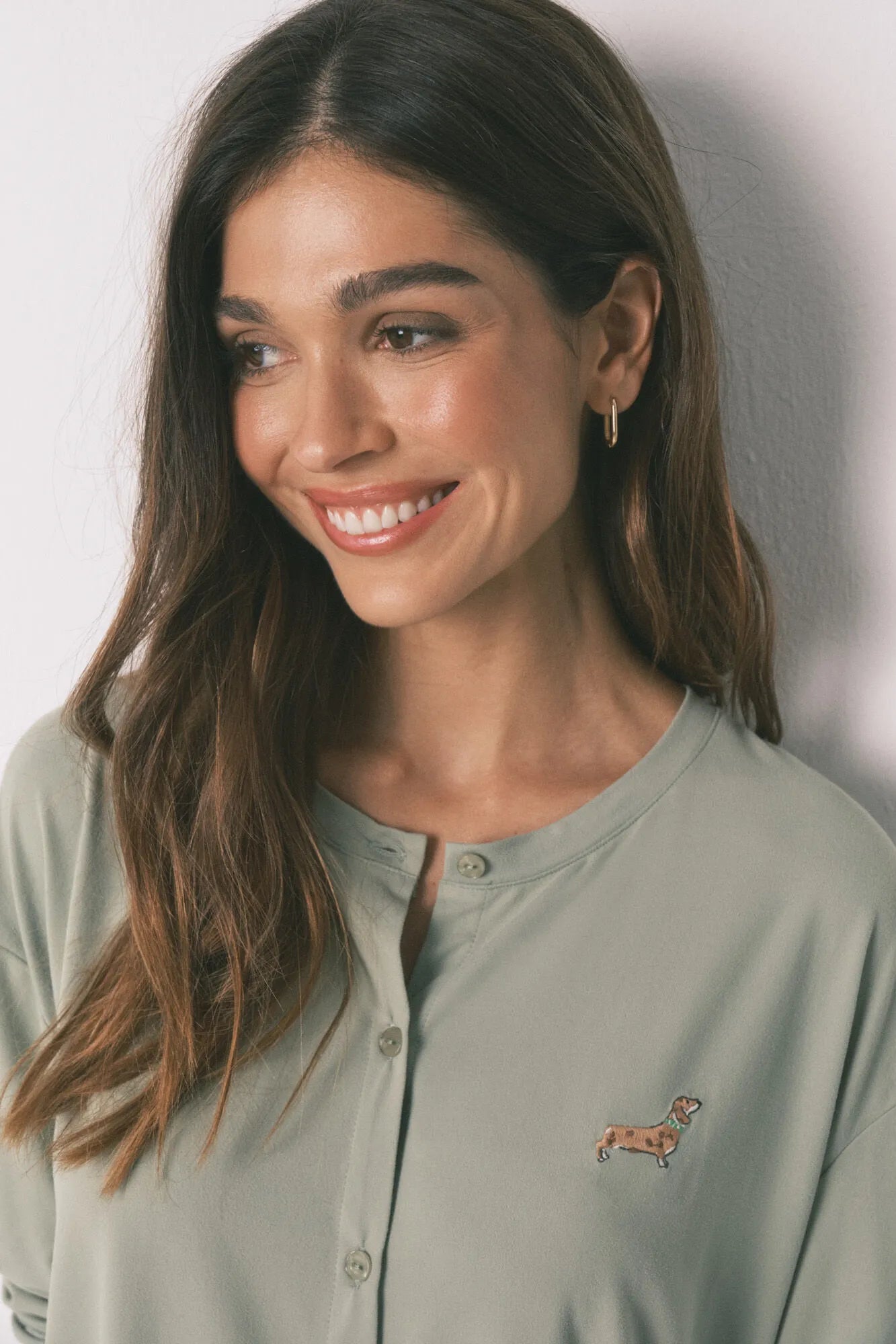 Women Secret_Green_Green Soft Jersey-Knit Dog-Print Long Pyjamas_3593005_22_04