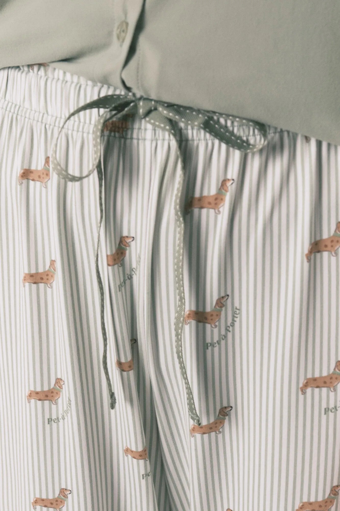 Women Secret_Green_Green Soft Jersey-Knit Dog-Print Long Pyjamas_3593005_22_05