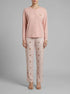 Women Secret_Orange_Pink Soft Knit Dog Print Long Pyjamas_3593006_66_00