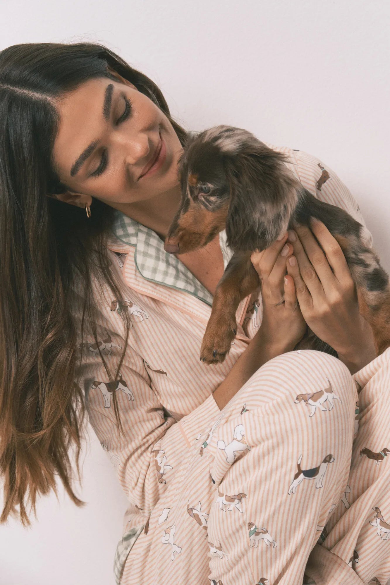 Women Secret_Orange_100% Cotton Classic- Long Striped Dog Print Pyjamas_3593007_66_04