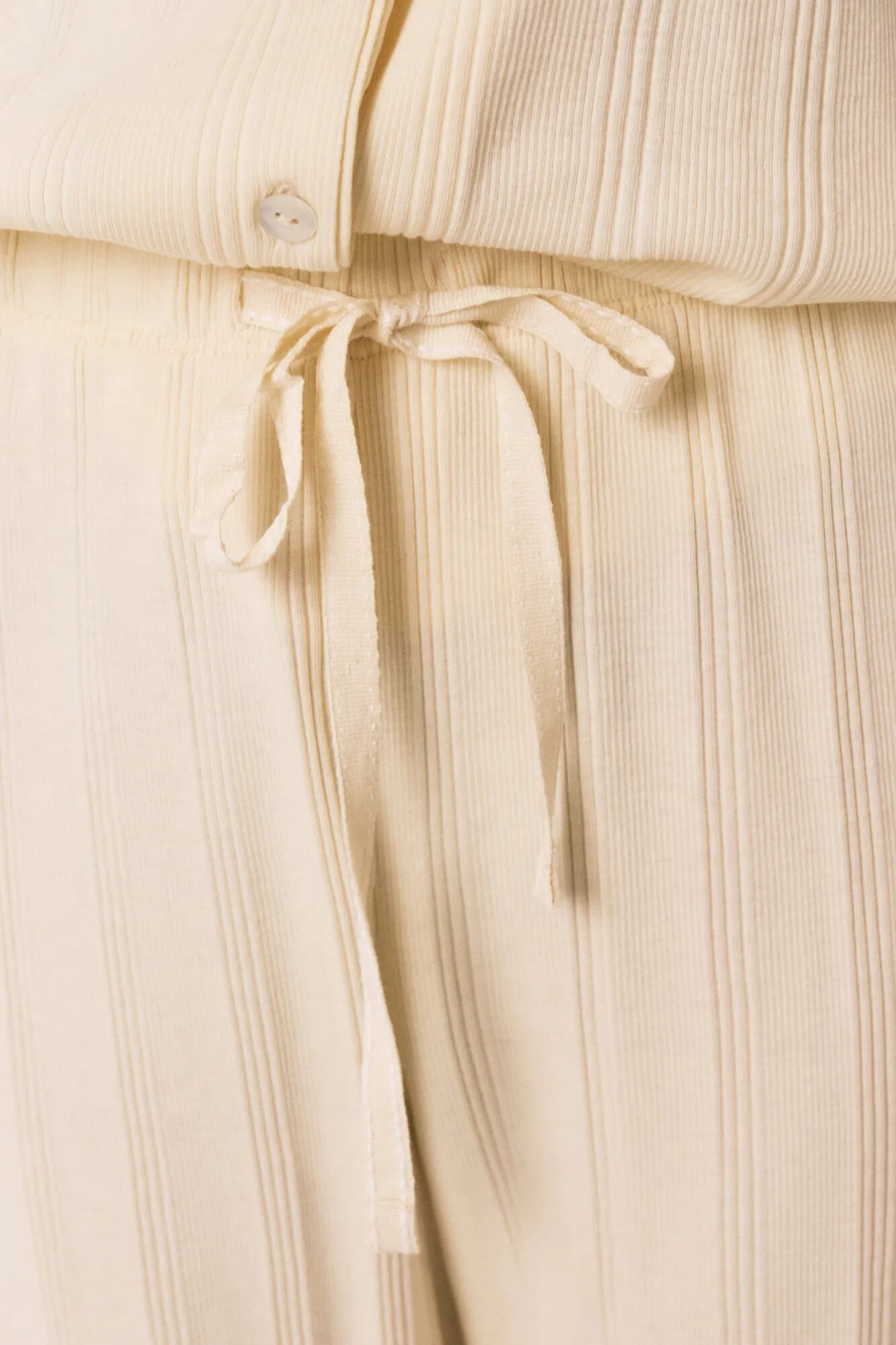 Women Secret_Ivory_Yellow Cotton Ribbed Classic Pyjamas_3593011_96_04