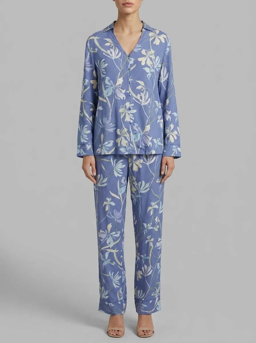 Women Secret_Light Blue_Classic Pyjamas Flower Print_3593014_18_00