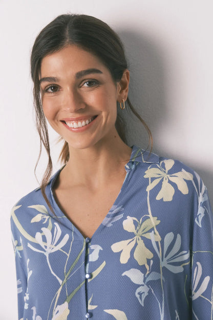 Women Secret_Light Blue_Classic Pyjamas Flower Print_3593014_18_04