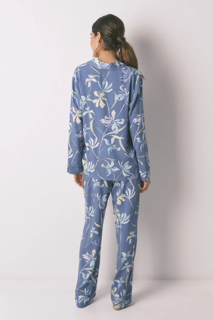 Women Secret_Light Blue_Classic Pyjamas Flower Print_3593014_18_06