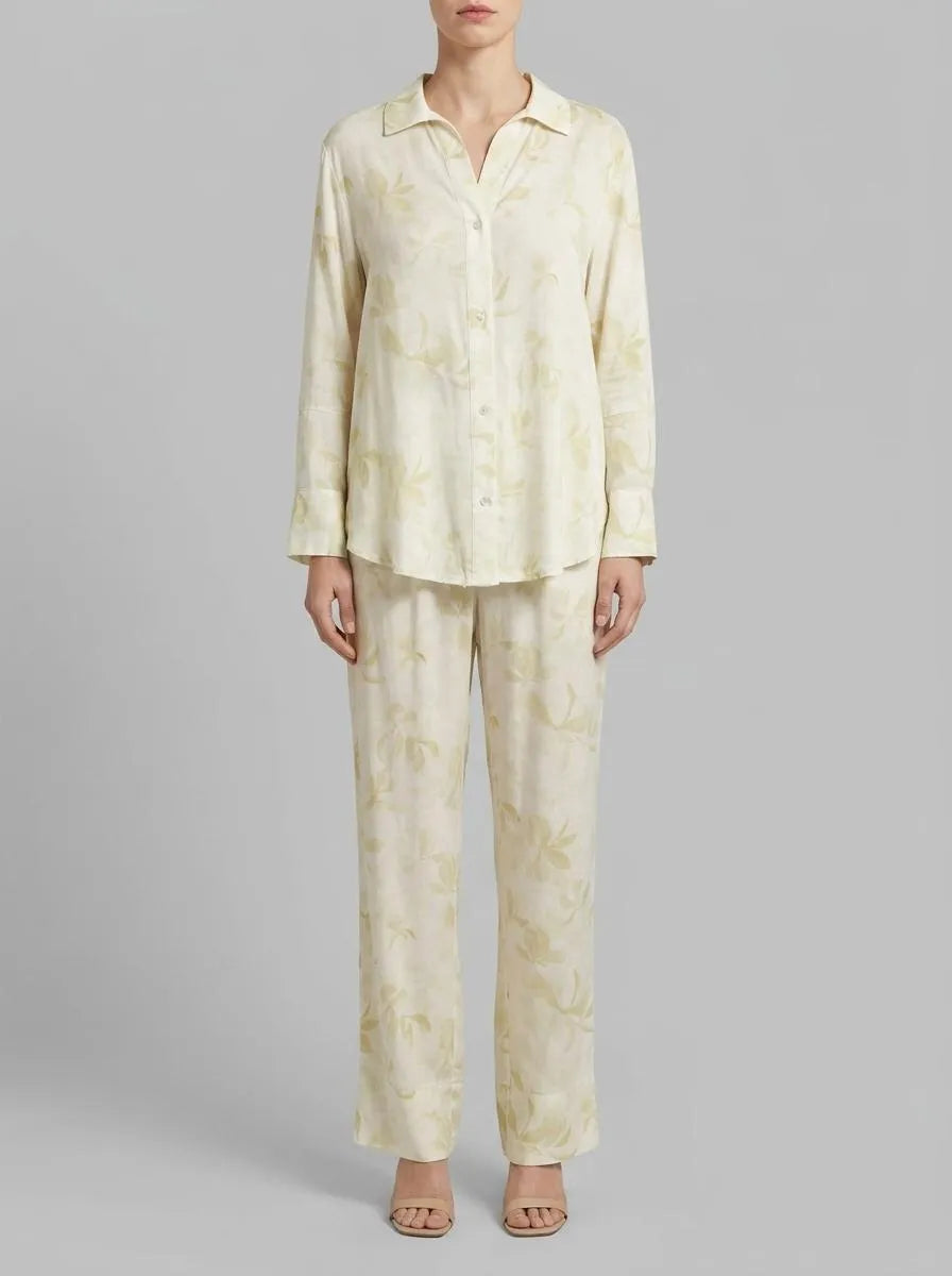 Women Secret_Yellow Print_Long Classic Pyjamas with Wide Sleeves_3593015_09_00