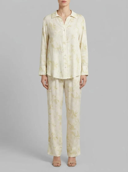 Women Secret_Yellow Print_Long Classic Pyjamas with Wide Sleeves_3593015_09_00