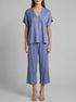 Women Secret_Light Blue_Blue Long Pyjamas with Pleated Neckline_3593016_18_00