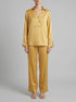 Women Secret_Gold/Mustard_Long Mustard Satin Classic Pyjamas_3593017_08_00