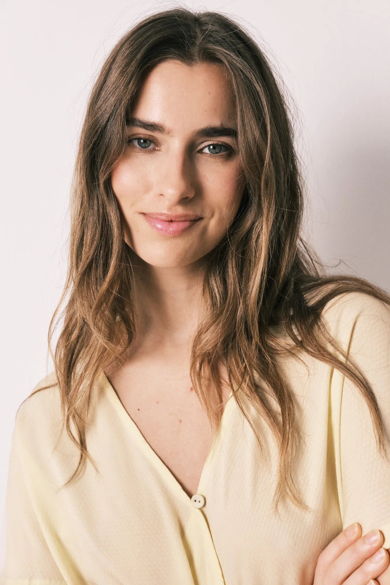 Women Secret_Yellow Print_Long Wrap Pyjamas with Buttons_3593018_09_04