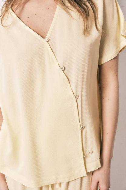 Women Secret_Yellow Print_Long Wrap Pyjamas with Buttons_3593018_09_05