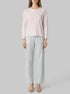 Women Secret Ivory Women Green Striped Cotton Long Pyjamas SKU: 3593019_96 Image 00