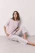 Women Secret Pink Women Pink 100% Cotton Stamp Print Pyjamas SKU: 3593031_70 Image 01