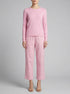 Women Secret Pink Women Pink Cotton Gingham Print Long Pyjamas SKU: 3593037_70 Image 00