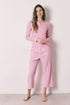 Women Secret Pink Women Pink Cotton Gingham Print Long Pyjamas SKU: 3593037_70 Image 01